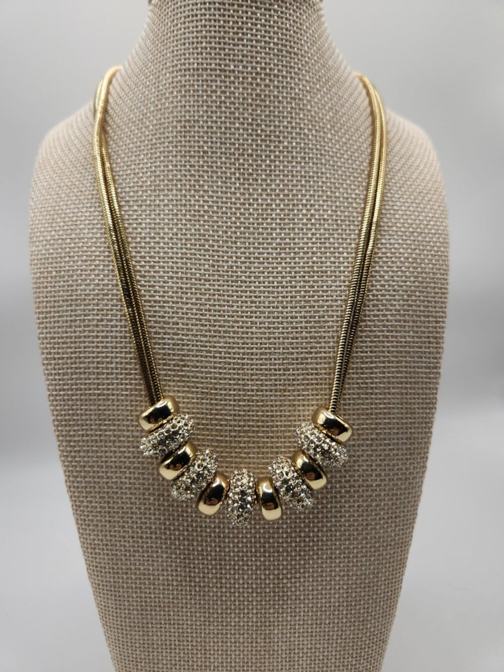 Alfani Goldtone Beads Necklace